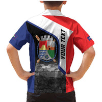 Caribbean Sint Maarten Personalized Family Matching Mermaid Dress and Hawaiian Shirt Brown Pelican - Wonder Print Shop