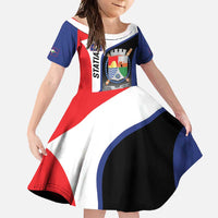 Caribbean Sint Maarten Personalized Family Matching Off Shoulder Maxi Dress and Hawaiian Shirt Brown Pelican - Wonder Print Shop