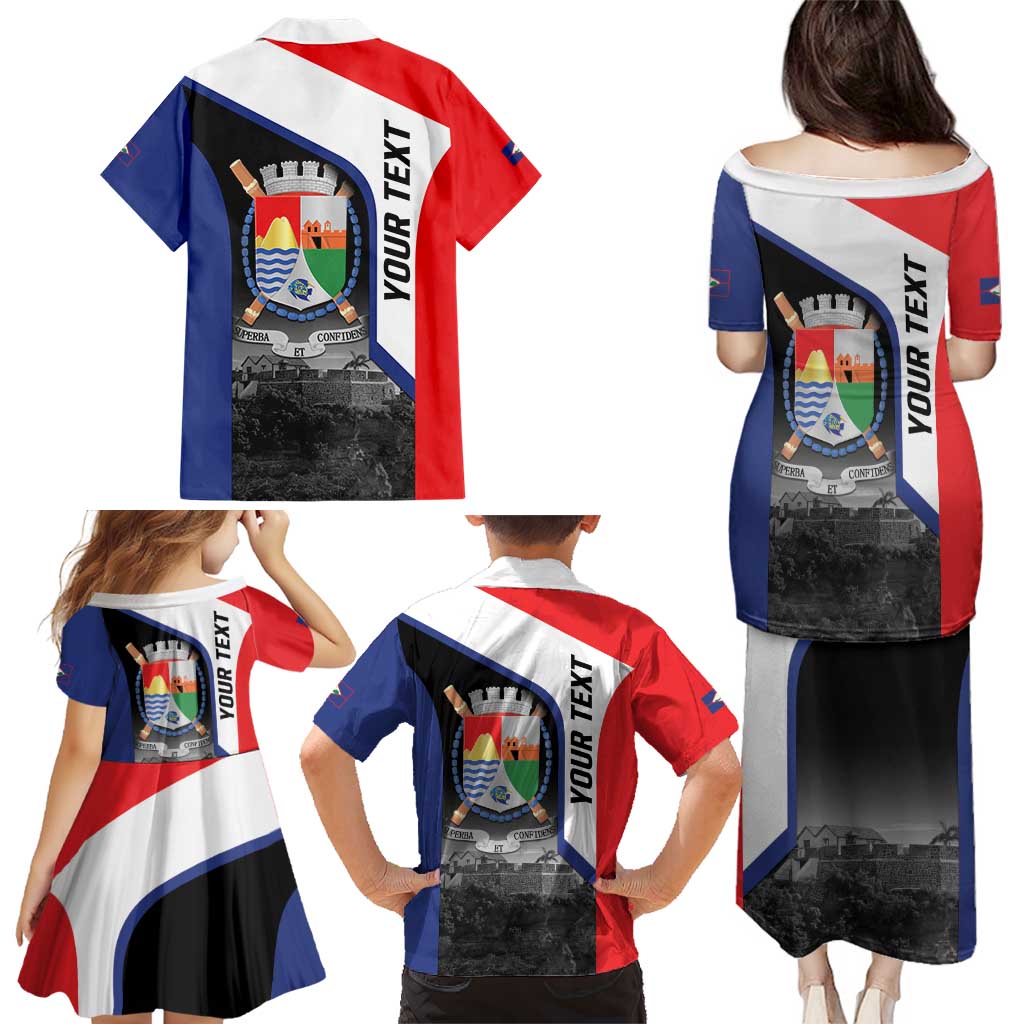 Caribbean Sint Maarten Personalized Family Matching Puletasi and Hawaiian Shirt Brown Pelican - Wonder Print Shop