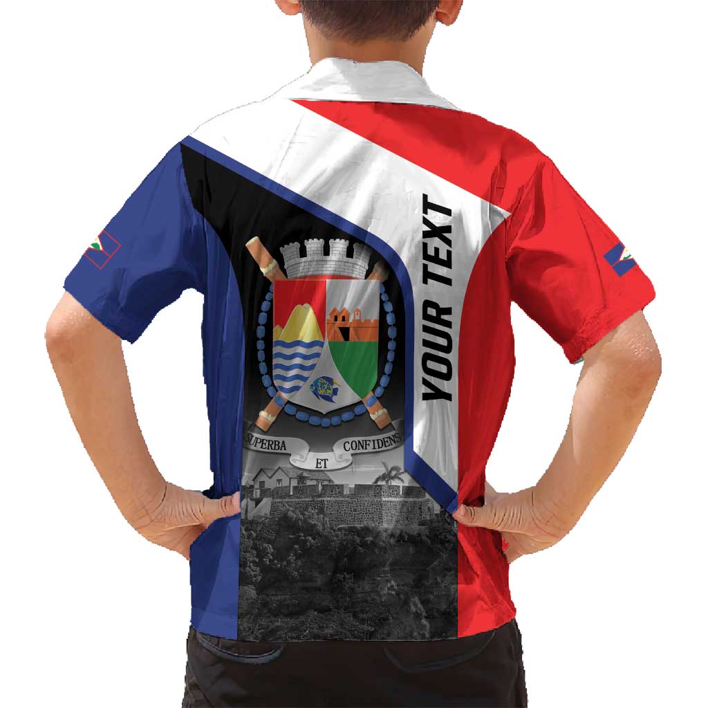 Caribbean Sint Maarten Personalized Family Matching Summer Maxi Dress and Hawaiian Shirt Brown Pelican - Wonder Print Shop