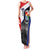 Caribbean Sint Maarten Personalized Family Matching Tank Maxi Dress and Hawaiian Shirt Brown Pelican - Wonder Print Shop