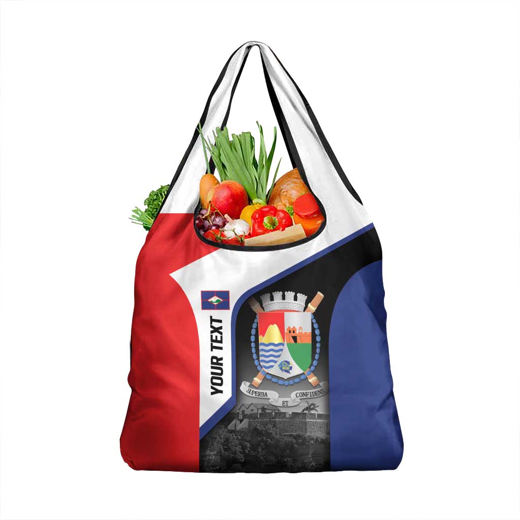 Caribbean Sint Maarten Personalized Grocery Bag Brown Pelican - Wonder Print Shop