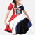 Caribbean Sint Maarten Personalized Kid Short Sleeve Dress Brown Pelican - Wonder Print Shop