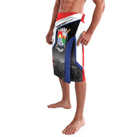 Caribbean Sint Maarten Personalized Lavalava Brown Pelican - Wonder Print Shop