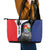 Caribbean Sint Maarten Personalized Leather Tote Bag Brown Pelican - Wonder Print Shop