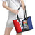 Caribbean Sint Maarten Personalized Leather Tote Bag Brown Pelican - Wonder Print Shop