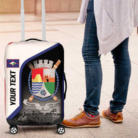 Caribbean Sint Maarten Personalized Luggage Cover Brown Pelican - Wonder Print Shop