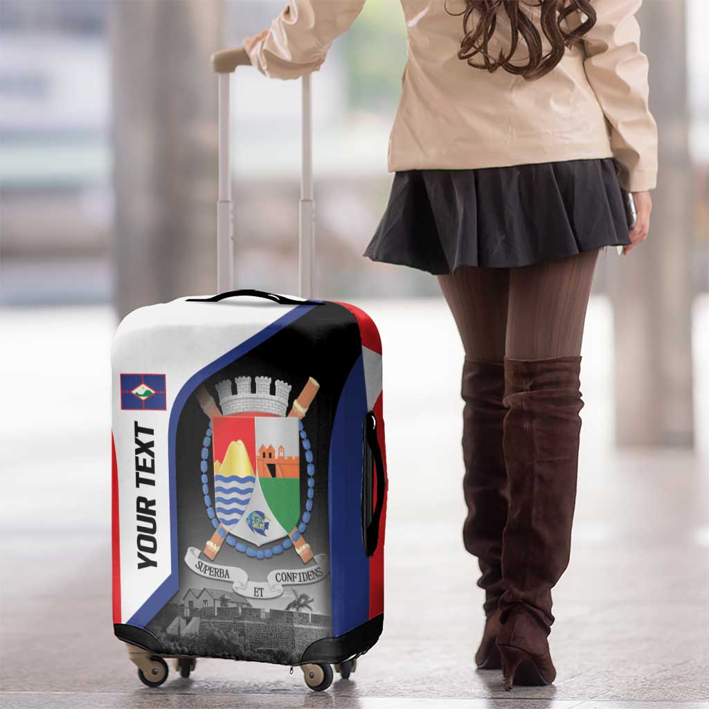 Caribbean Sint Maarten Personalized Luggage Cover Brown Pelican - Wonder Print Shop