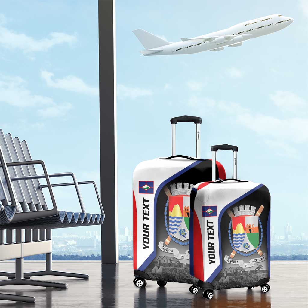 Caribbean Sint Maarten Personalized Luggage Cover Brown Pelican - Wonder Print Shop