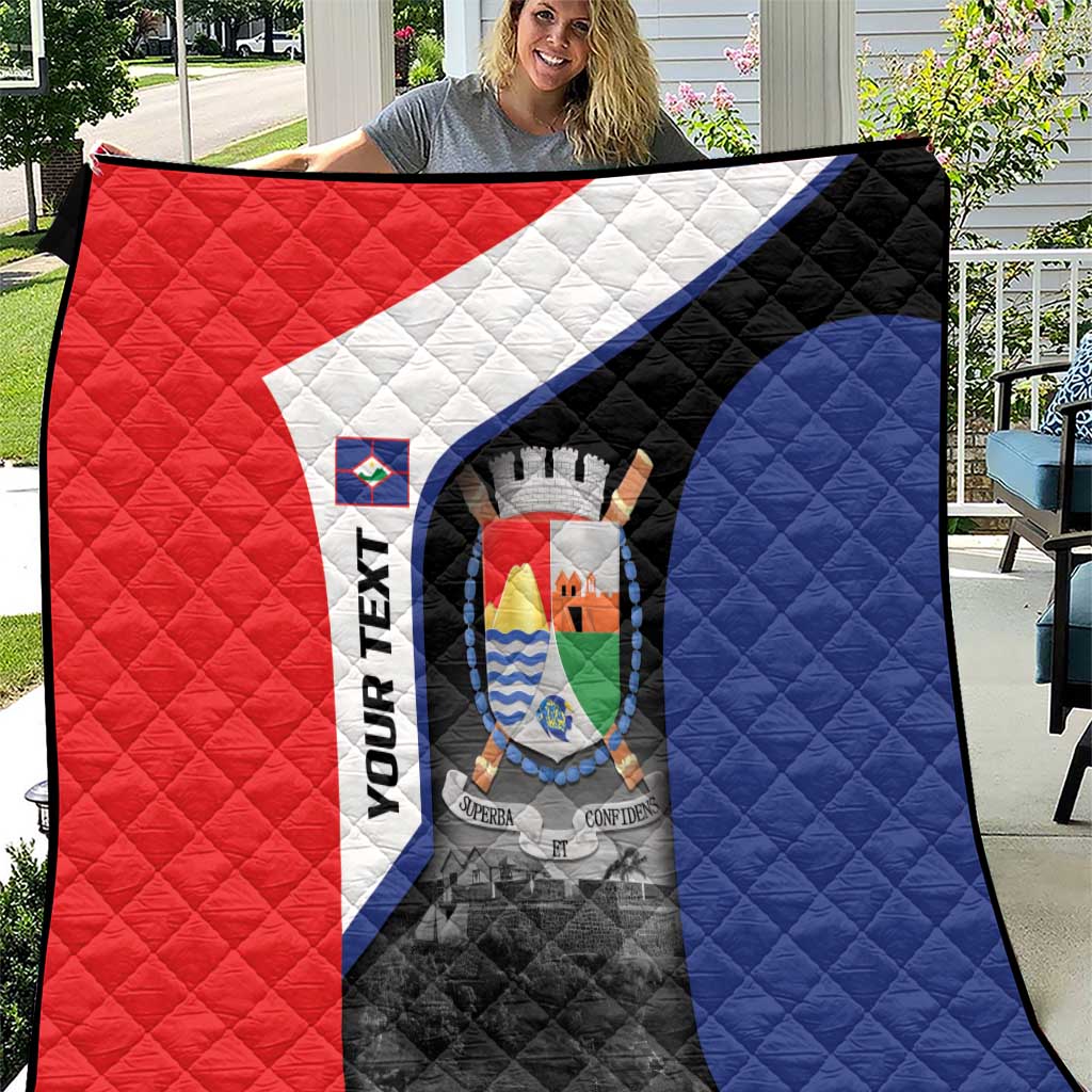 Caribbean Sint Maarten Personalized Quilt Brown Pelican - Wonder Print Shop