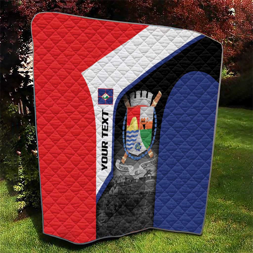 Caribbean Sint Maarten Personalized Quilt Brown Pelican - Wonder Print Shop