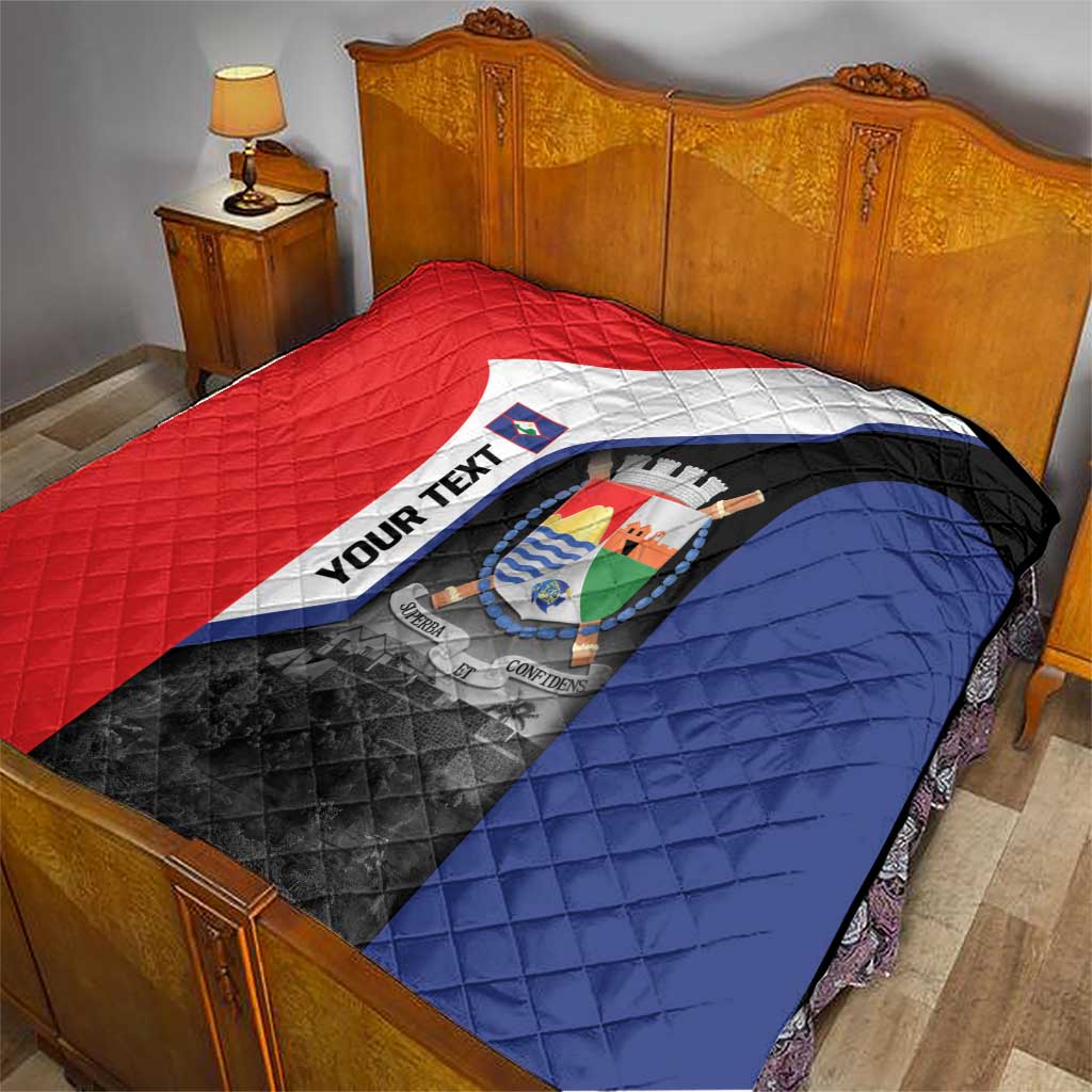 Caribbean Sint Maarten Personalized Quilt Brown Pelican - Wonder Print Shop