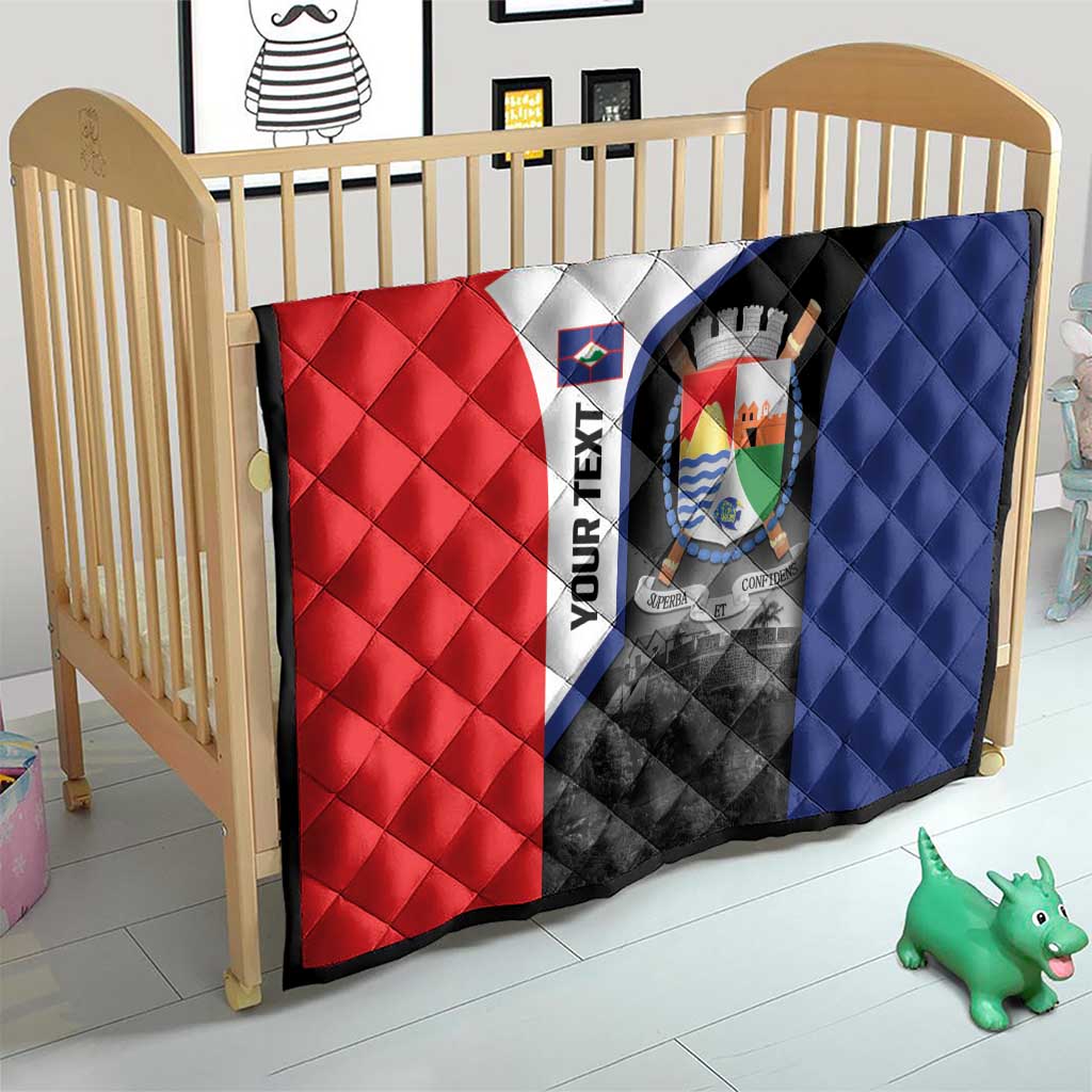 Caribbean Sint Maarten Personalized Quilt Brown Pelican - Wonder Print Shop