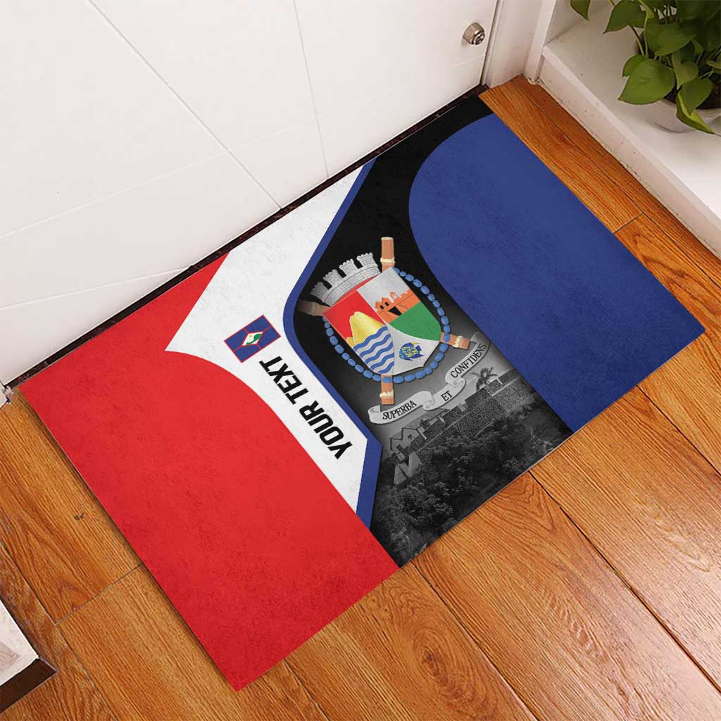 Caribbean Sint Maarten Personalized Rubber Doormat Brown Pelican - Wonder Print Shop