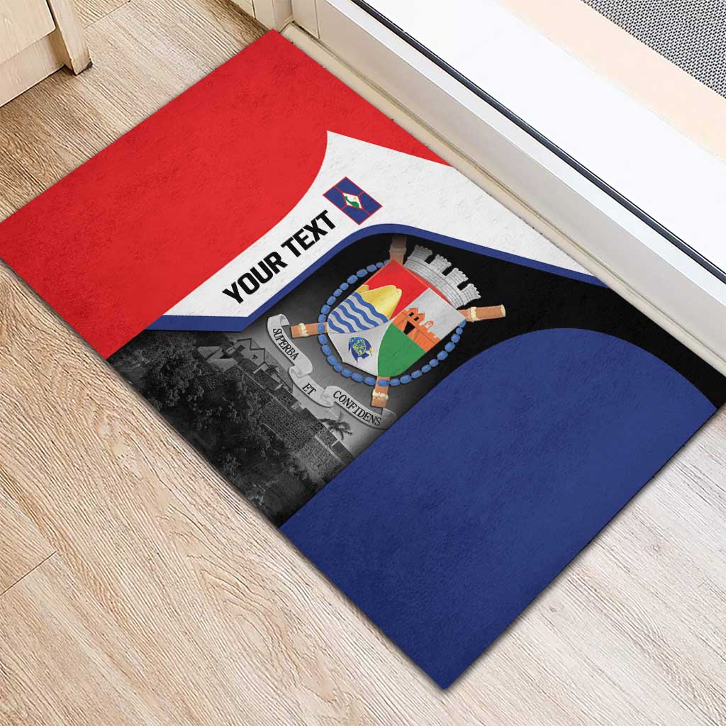 Caribbean Sint Maarten Personalized Rubber Doormat Brown Pelican - Wonder Print Shop