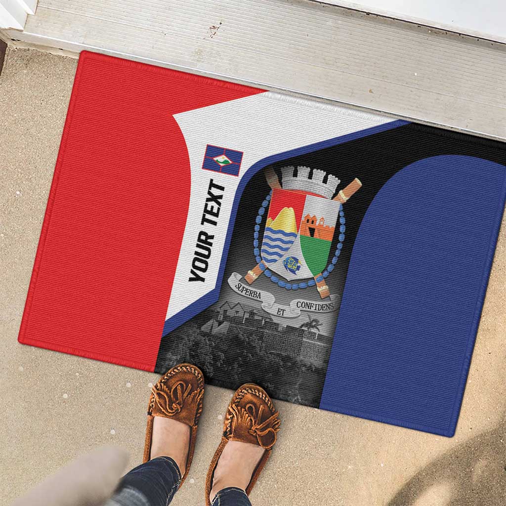 Caribbean Sint Maarten Personalized Rubber Doormat Brown Pelican - Wonder Print Shop