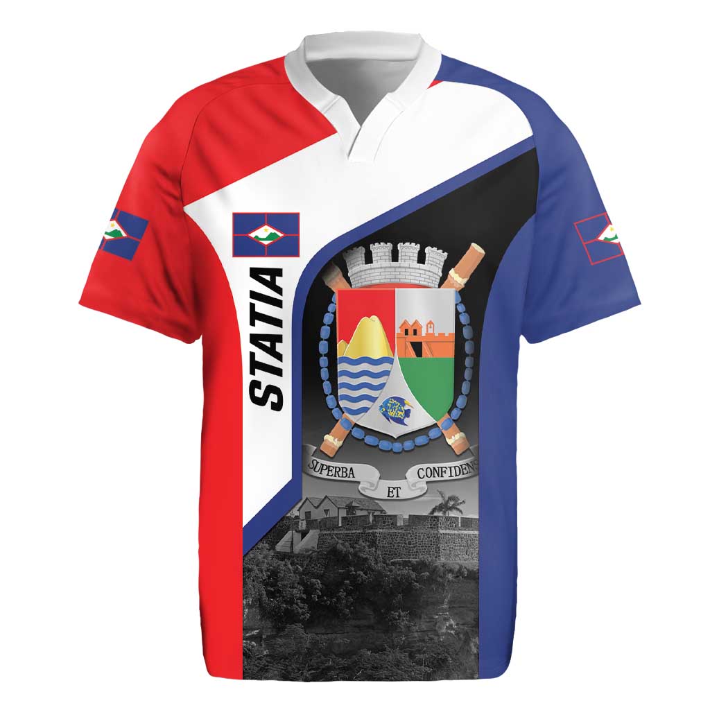 Caribbean Sint Maarten Personalized Rugby Jersey Brown Pelican - Wonder Print Shop