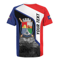 Caribbean Sint Maarten Personalized Rugby Jersey Brown Pelican - Wonder Print Shop