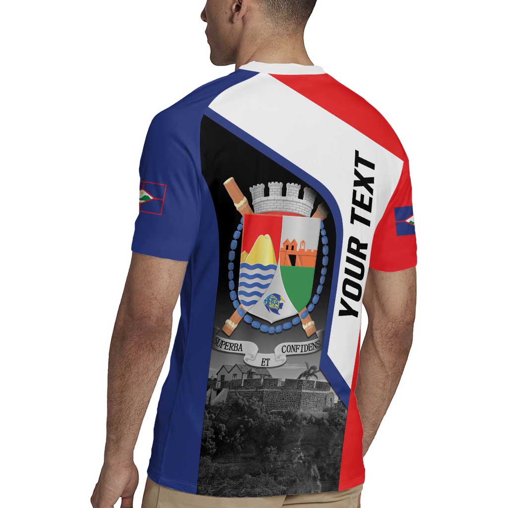 Caribbean Sint Maarten Personalized Rugby Jersey Brown Pelican - Wonder Print Shop