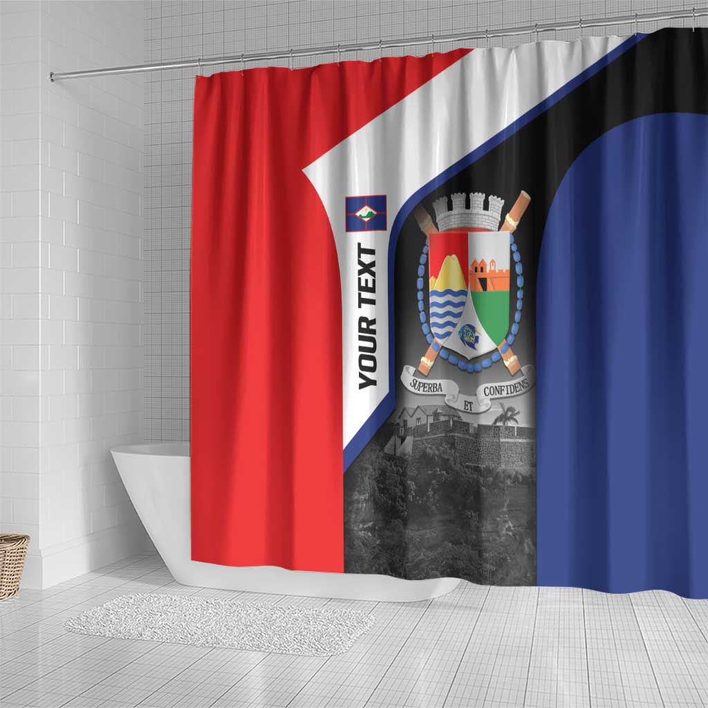 Caribbean Sint Maarten Personalized Shower Curtain Brown Pelican - Wonder Print Shop