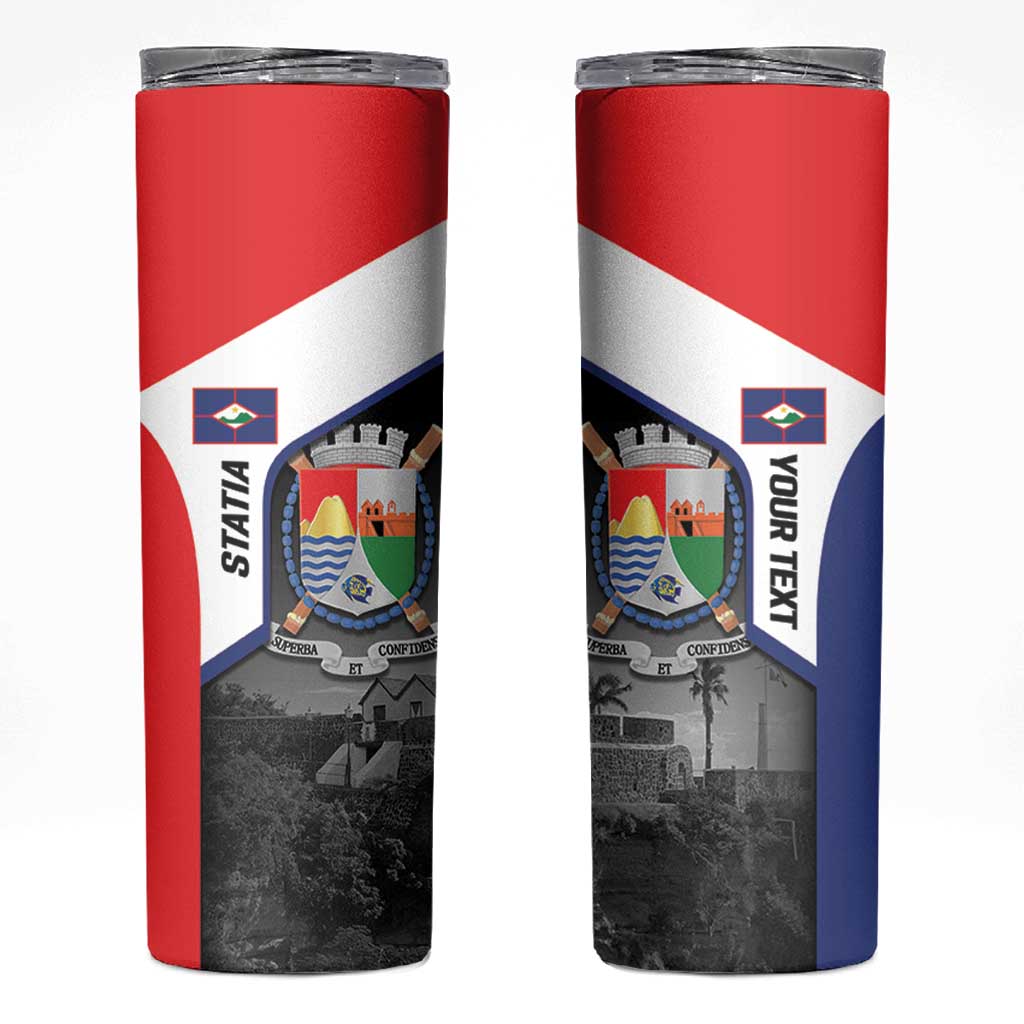 Caribbean Sint Maarten Personalized Skinny Tumbler Brown Pelican - Wonder Print Shop