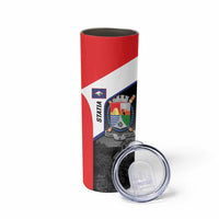 Caribbean Sint Maarten Personalized Skinny Tumbler Brown Pelican - Wonder Print Shop