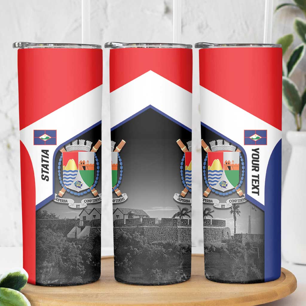 Caribbean Sint Maarten Personalized Skinny Tumbler Brown Pelican - Wonder Print Shop