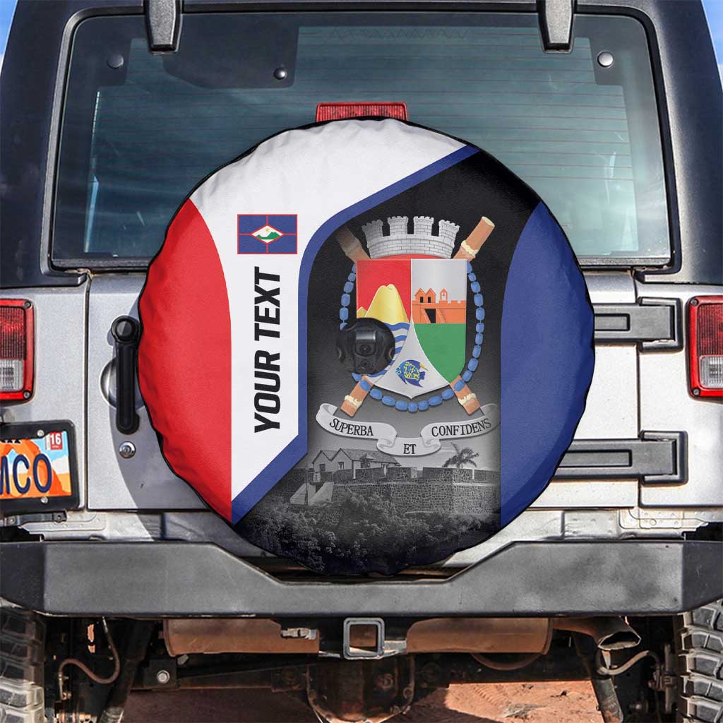 Caribbean Sint Maarten Personalized Spare Tire Cover Brown Pelican - Wonder Print Shop
