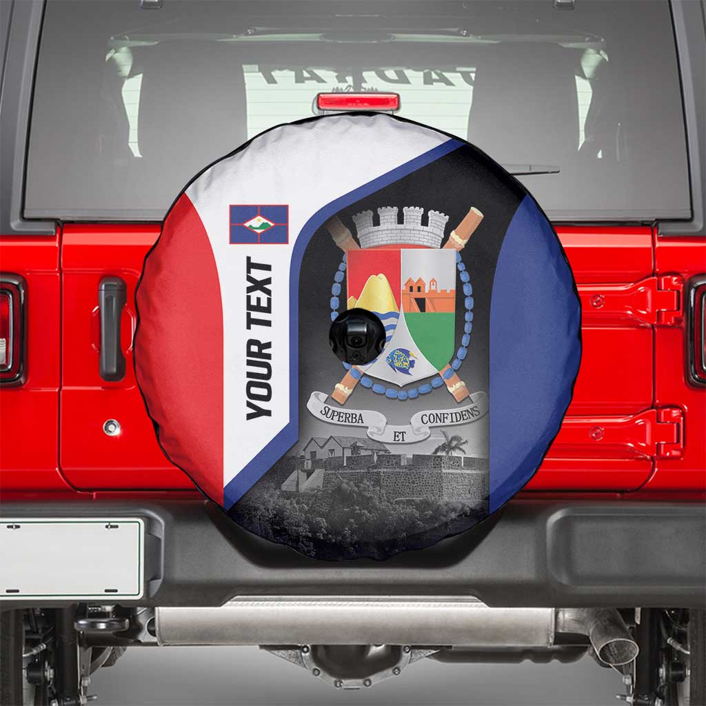 Caribbean Sint Maarten Personalized Spare Tire Cover Brown Pelican - Wonder Print Shop