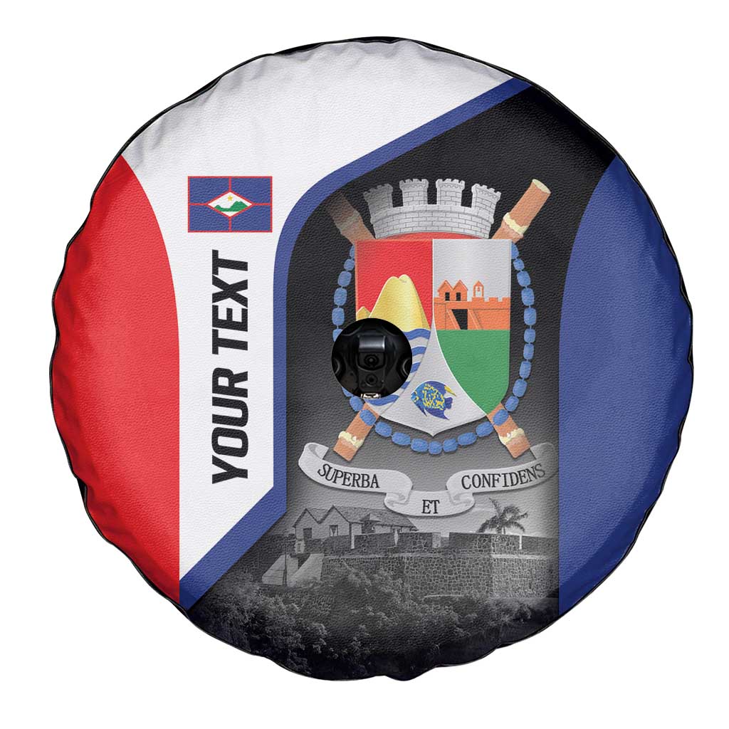 Caribbean Sint Maarten Personalized Spare Tire Cover Brown Pelican - Wonder Print Shop