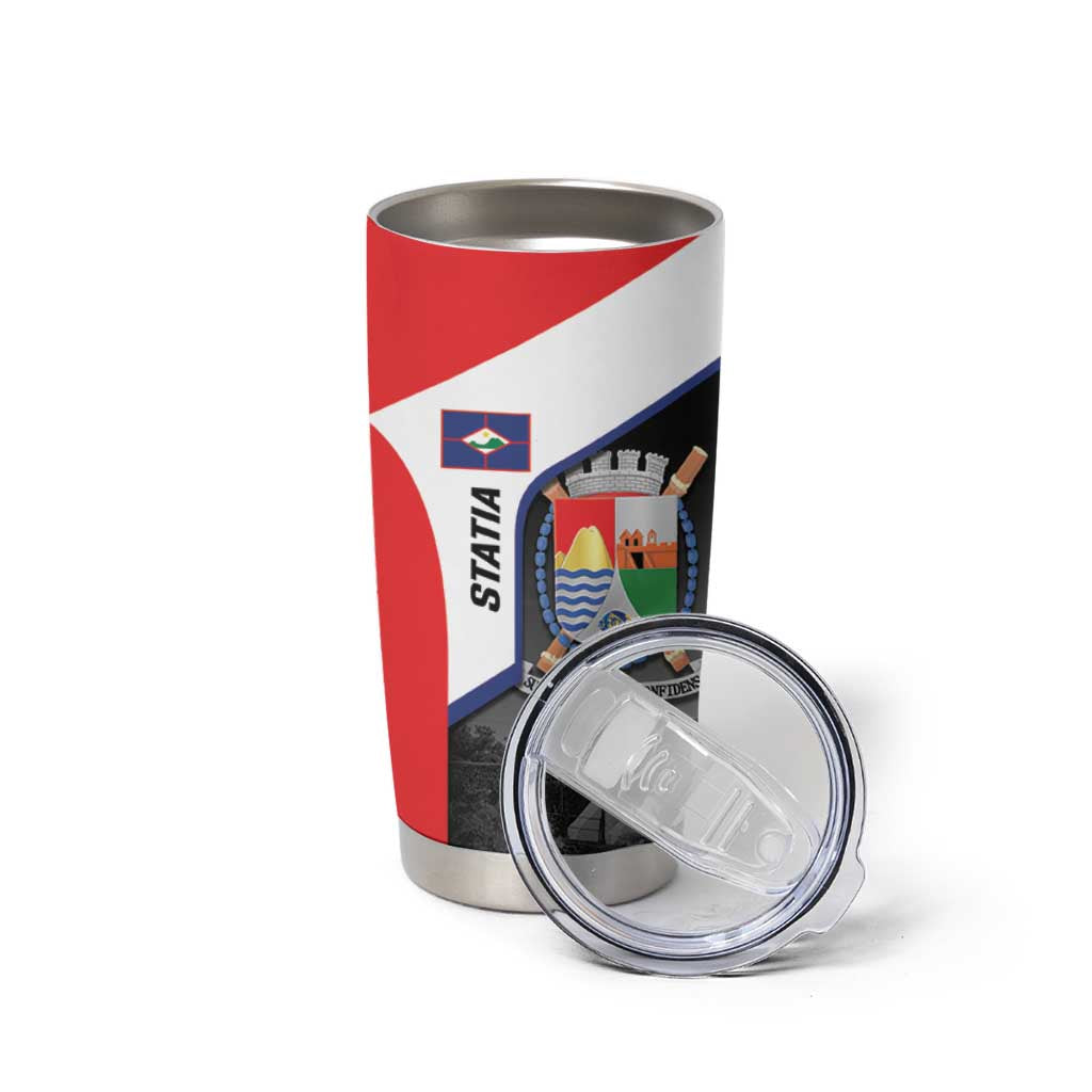 Caribbean Sint Maarten Personalized Tumbler Cup Brown Pelican - Wonder Print Shop