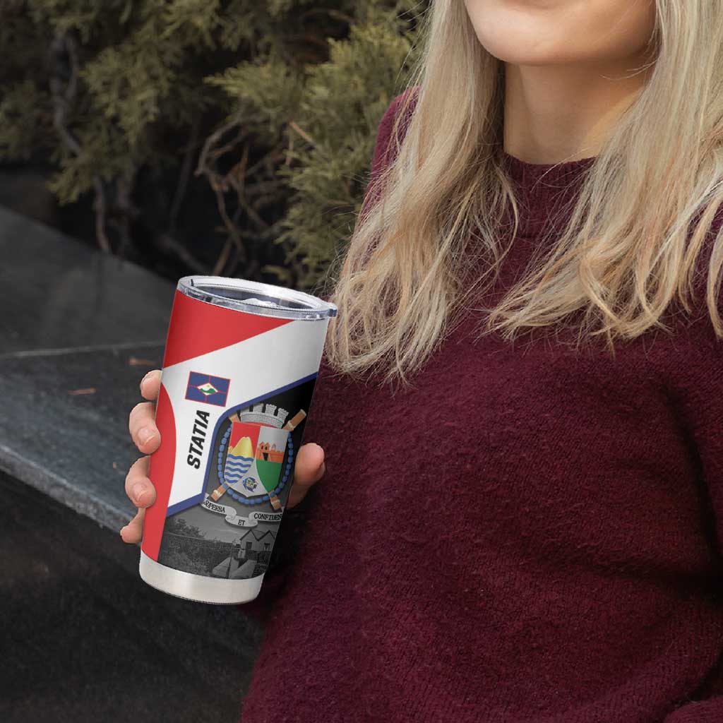 Caribbean Sint Maarten Personalized Tumbler Cup Brown Pelican - Wonder Print Shop