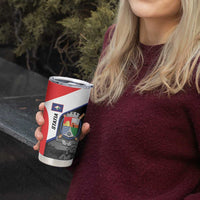 Caribbean Sint Maarten Personalized Tumbler Cup Brown Pelican - Wonder Print Shop