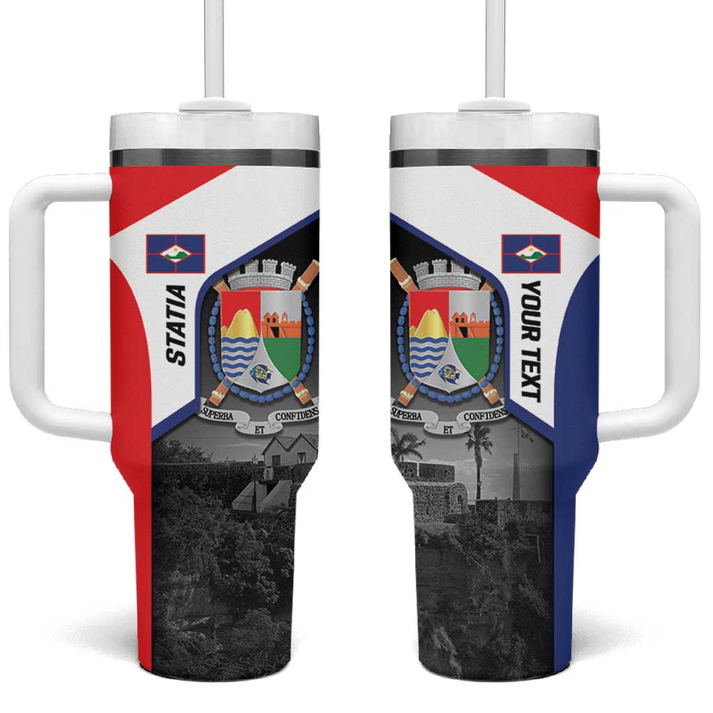 Caribbean Sint Maarten Personalized Tumbler With Handle Brown Pelican - Wonder Print Shop