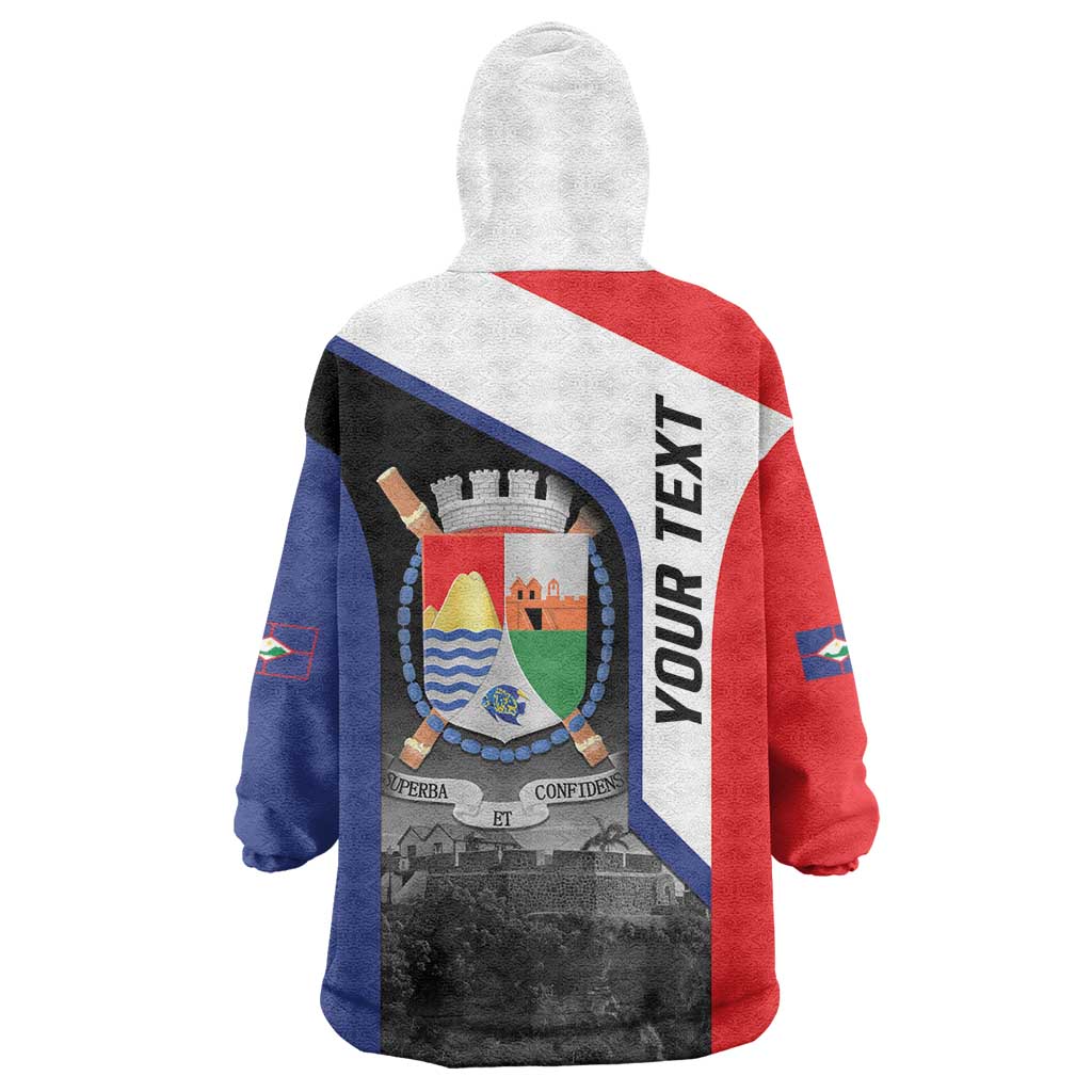 Caribbean Sint Maarten Personalized Wearable Blanket Hoodie Brown Pelican - Wonder Print Shop