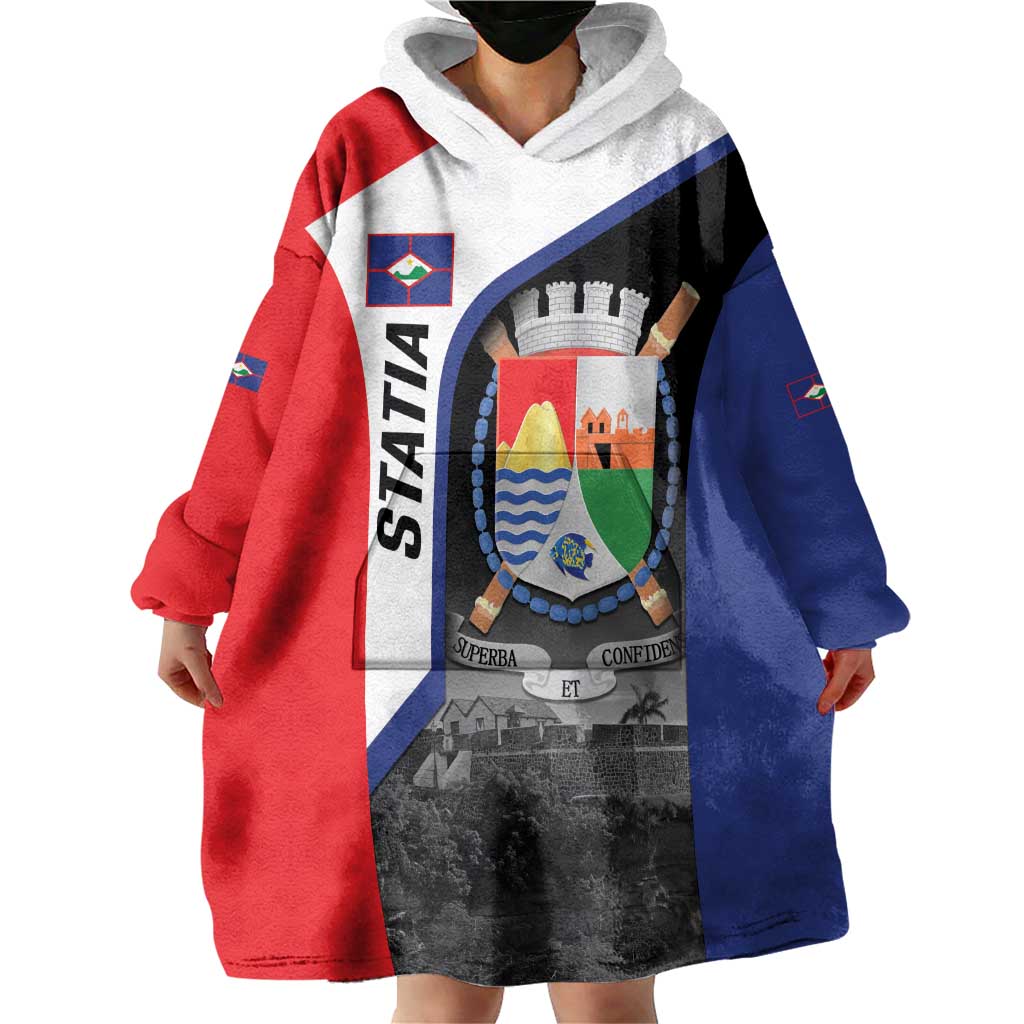 Caribbean Sint Maarten Personalized Wearable Blanket Hoodie Brown Pelican - Wonder Print Shop