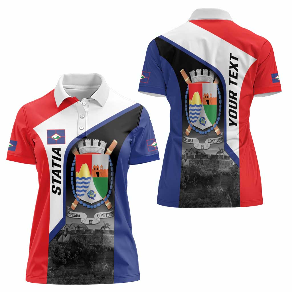 Caribbean Sint Maarten Personalized Women Polo Shirt Brown Pelican - Wonder Print Shop