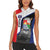 Caribbean Sint Maarten Personalized Women Sleeveless Polo Shirt Brown Pelican - Wonder Print Shop