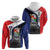 Caribbean Sint Maarten Personalized Zip Hoodie Brown Pelican - Wonder Print Shop