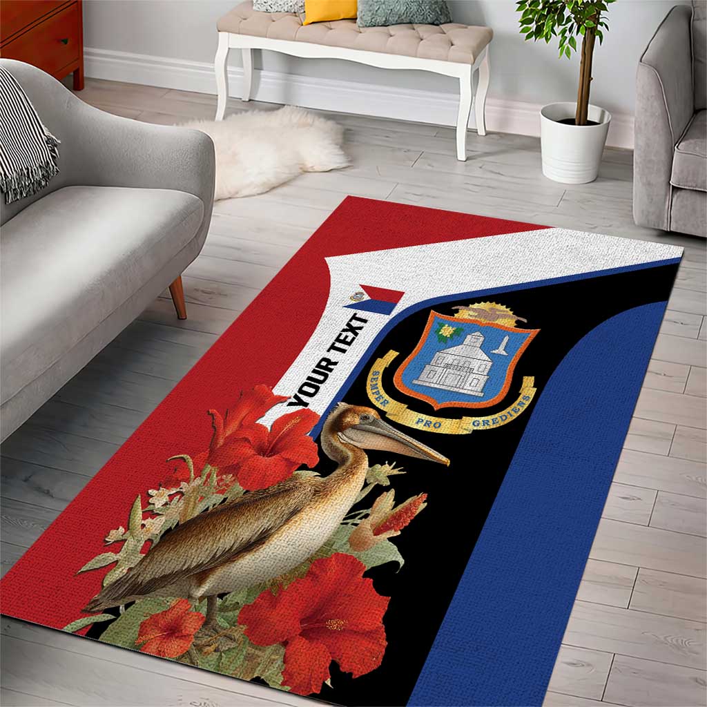 Caribbean Sint Eustatius Personalized Area Rug Statia Superba et confidens - Wonder Print Shop
