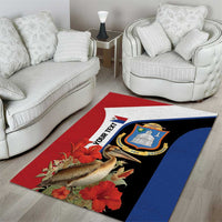 Caribbean Sint Eustatius Personalized Area Rug Statia Superba et confidens - Wonder Print Shop