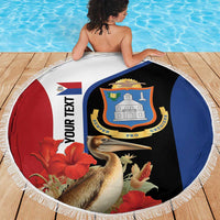 Caribbean Sint Eustatius Personalized Beach Blanket Statia Superba et confidens - Wonder Print Shop