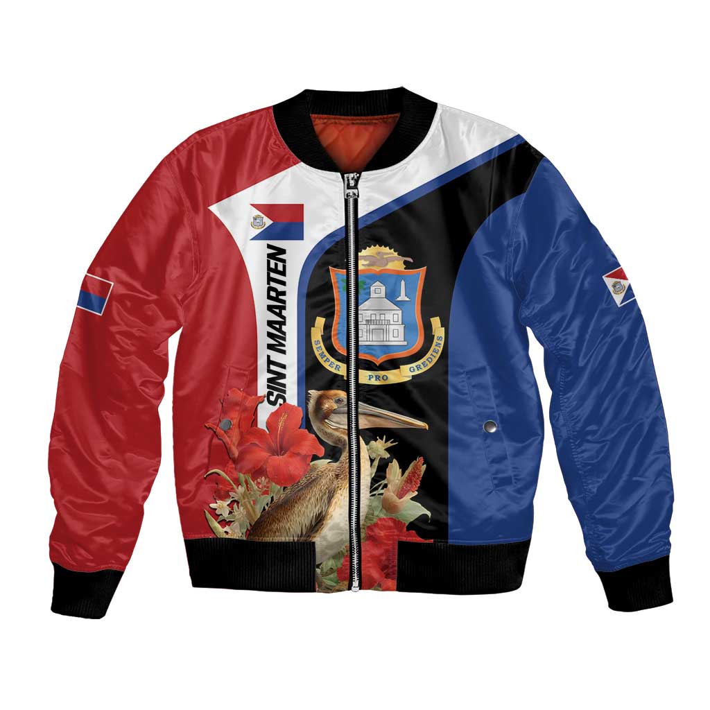 Caribbean Sint Eustatius Personalized Bomber Jacket Statia Superba et confidens - Wonder Print Shop