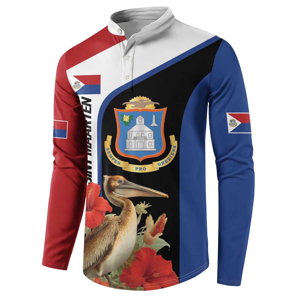 Caribbean Sint Eustatius Personalized Button Sweatshirt Statia Superba et confidens - Wonder Print Shop