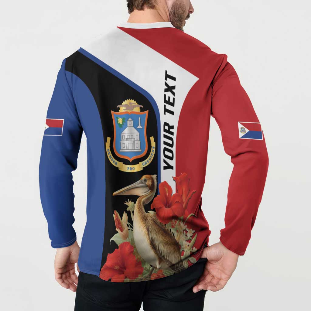 Caribbean Sint Eustatius Personalized Button Sweatshirt Statia Superba et confidens - Wonder Print Shop