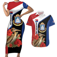 Caribbean Sint Eustatius Personalized Couples Matching Short Sleeve Bodycon Dress and Hawaiian Shirt Statia Superba et confidens - Wonder Print Shop