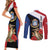 Caribbean Sint Eustatius Personalized Couples Matching Short Sleeve Bodycon Dress and Long Sleeve Button Shirt Statia Superba et confidens - Wonder Print Shop