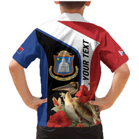 Caribbean Sint Eustatius Personalized Family Matching Mermaid Dress and Hawaiian Shirt Statia Superba et confidens - Wonder Print Shop