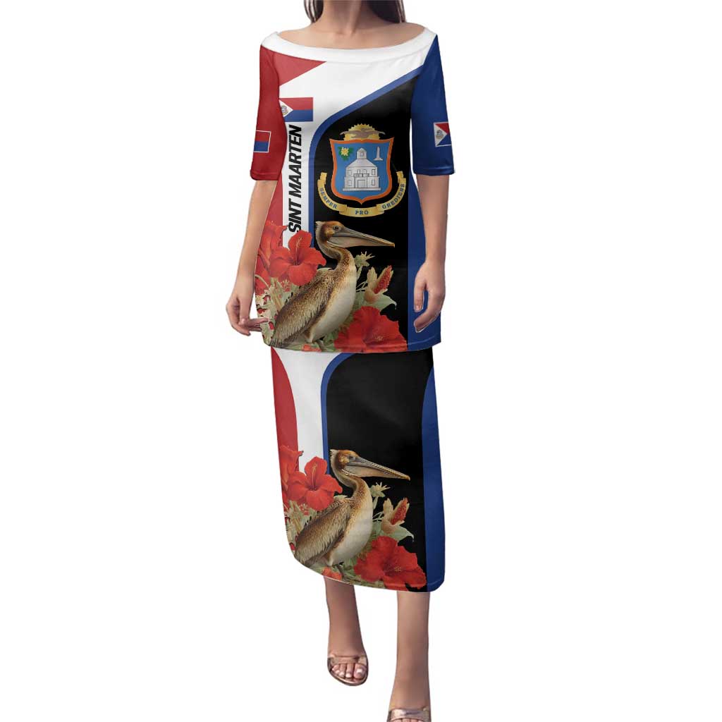 Caribbean Sint Eustatius Personalized Family Matching Puletasi and Hawaiian Shirt Statia Superba et confidens - Wonder Print Shop