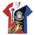 Caribbean Sint Eustatius Personalized Family Matching Short Sleeve Bodycon Dress and Hawaiian Shirt Statia Superba et confidens - Wonder Print Shop
